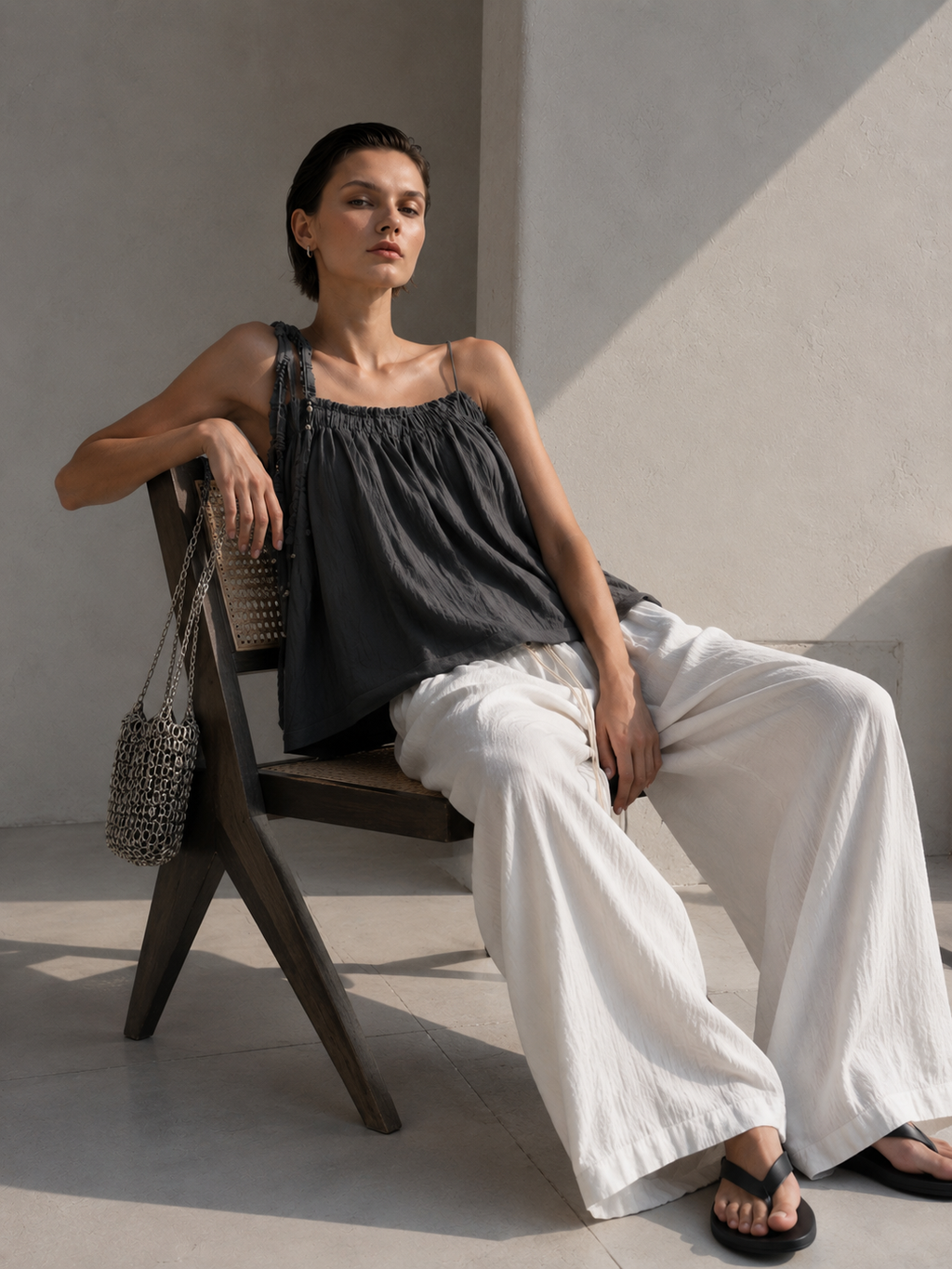 Charcoal Muse Top
